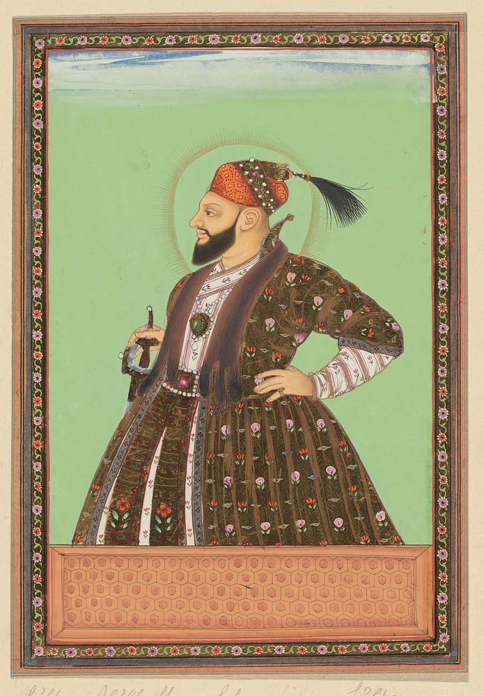 Portret van Sultan Abul Hasan, de schoonzoon van Sultan Abdullah; de vader van Abul Hasan is de schoonzoon geweest van…