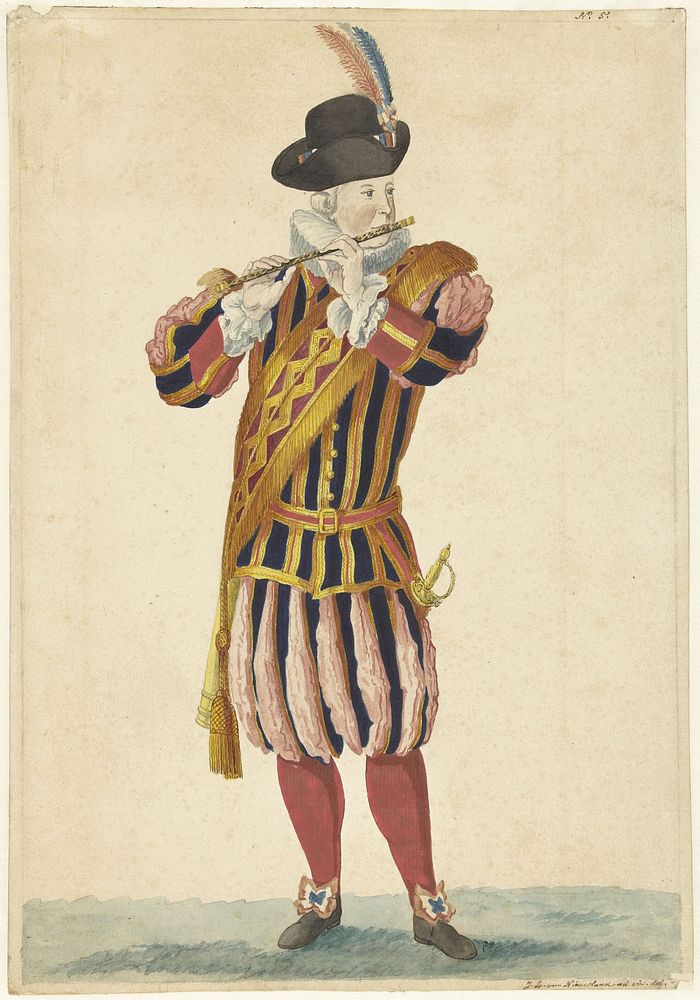 A Fifer from the Cent Suisses (1766) by Isaac Lodewijk la Fargue van Nieuwland