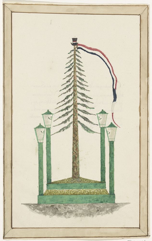 Vrijheidsboom geplant te Middelburg, 1795 (1795) by anonymous