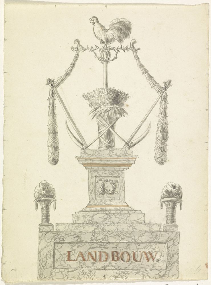 Decoratie op de Keizersgracht bij de Weesperstraat, 1816 (1816) by anonymous