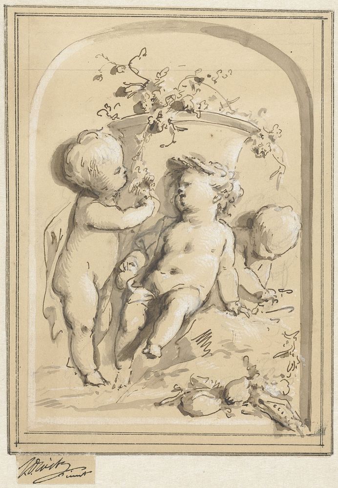 Lente en zomer (c. 1705 - c. 1754) by Jacob de Wit