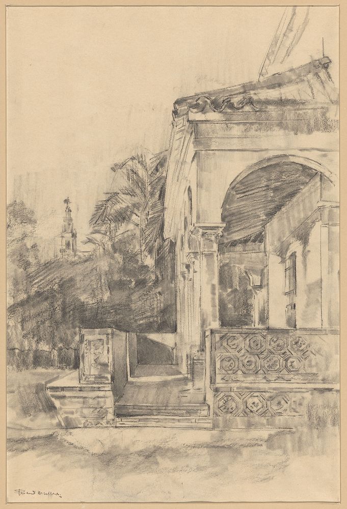 Paviljoen van Karel V in het Koninklijk Paleis te Sevilla (1871 - 1903) by Gerard Muller