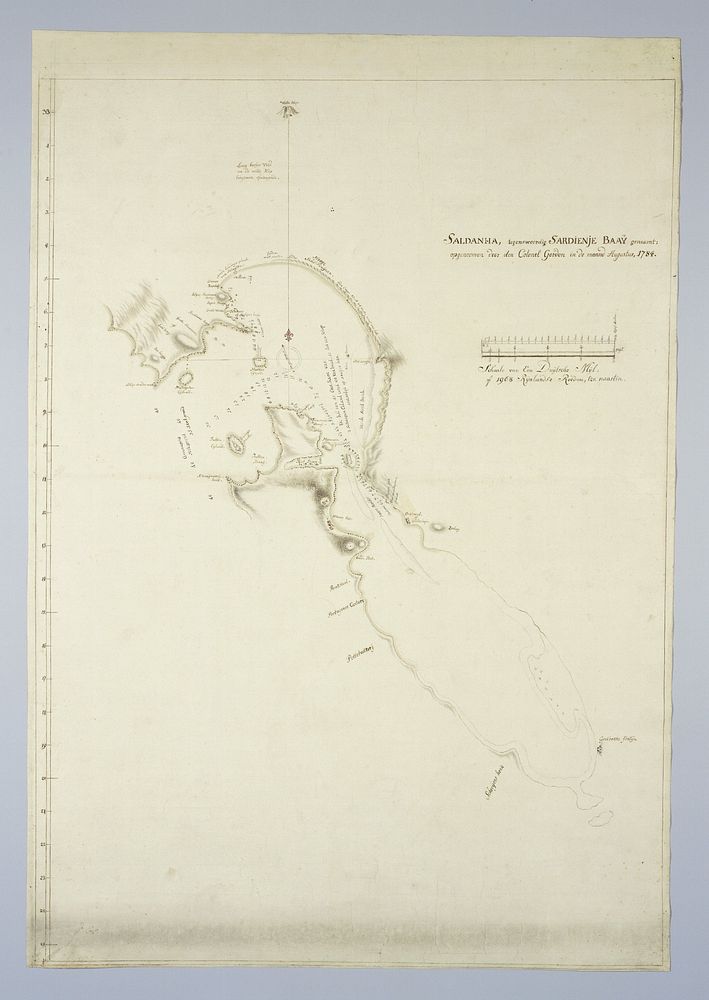 Kaart van Saldanhabaai, met een deel van de kust (1784) by Robert Jacob Gordon and Johannes Schumacher