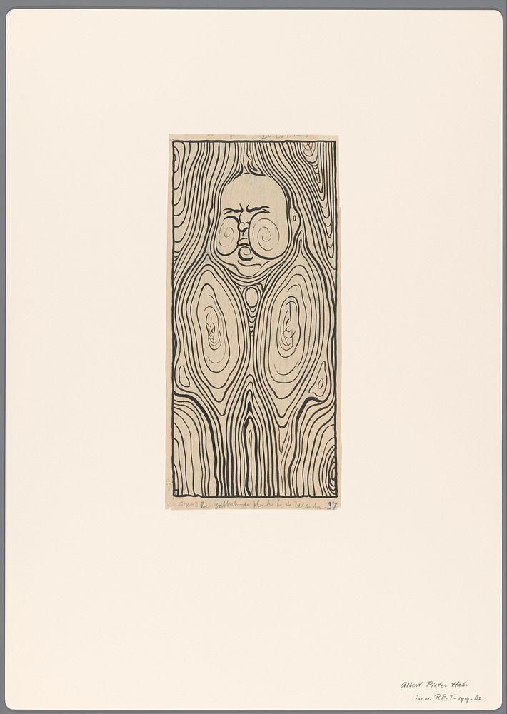 Ontwerp voor een politieke spotprent met een karikatuur van Abraham Kuyper: De ontbrekende plank (1887 - 1919) by Albert…
