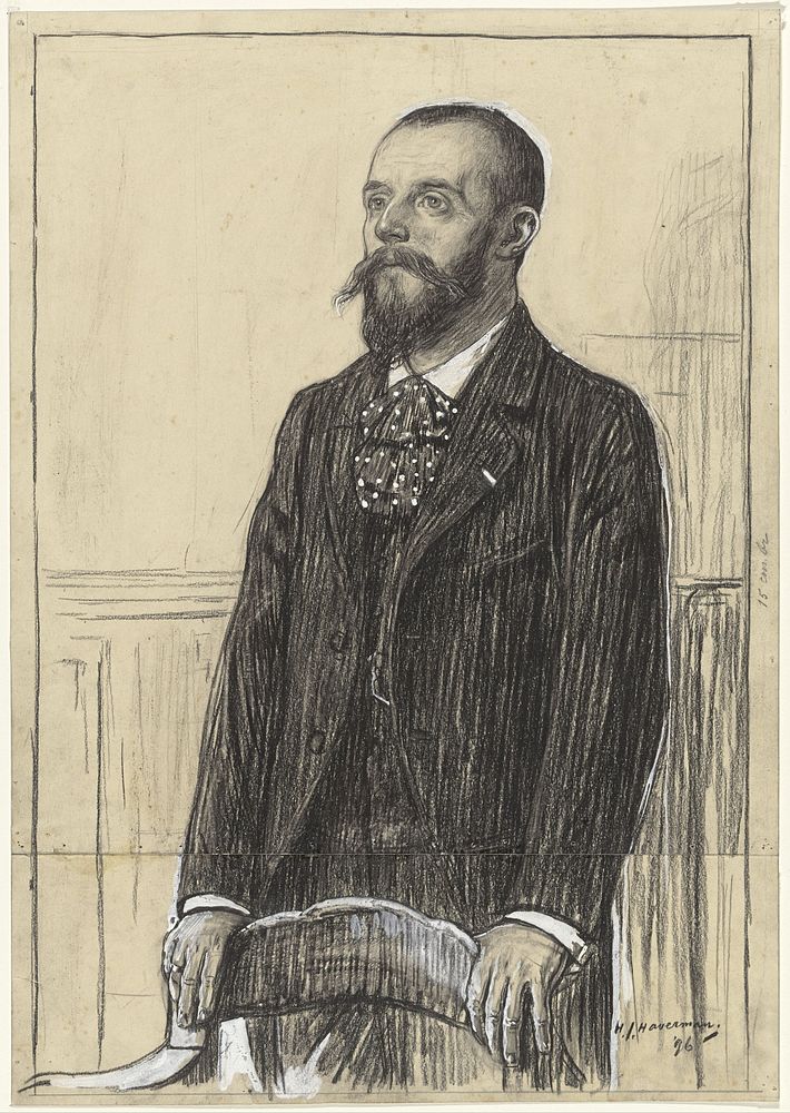 Portret van prof. Hector Treub (1896) by Hendrik Johannes Haverman