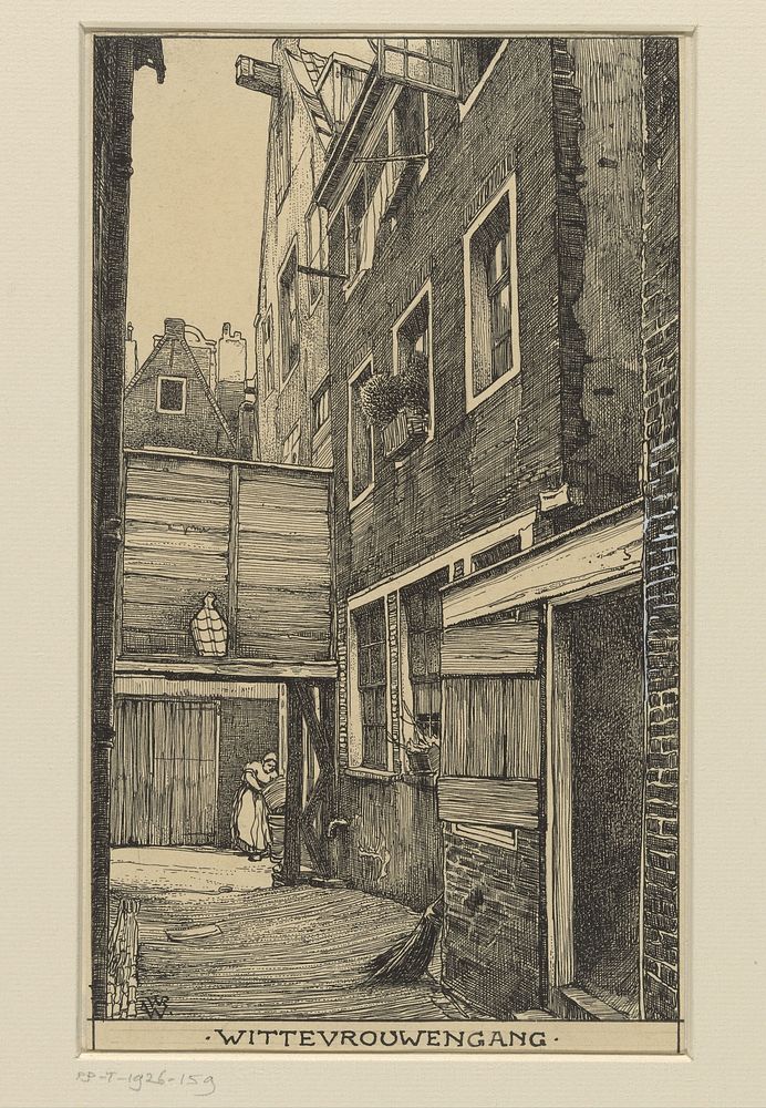 Wittevrouwengang te Amsterdam (1870 - 1926) by Willem Wenckebach