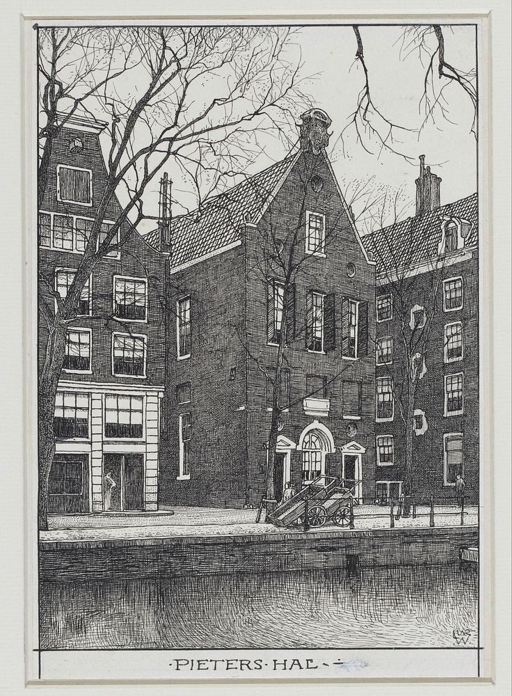 Pieters Hal te Amsterdam (1870 - 1926) by Willem Wenckebach