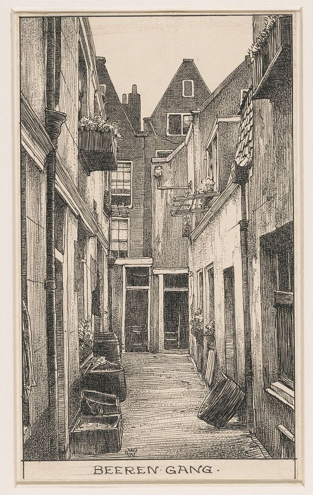 Beeren Gang te Amsterdam (1870 - 1926) by Willem Wenckebach