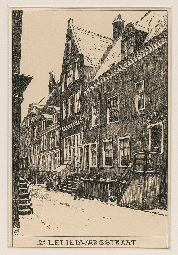 De 2de Leliedwarsstraat te Amsterdam (1870 - 1926) by Willem Wenckebach