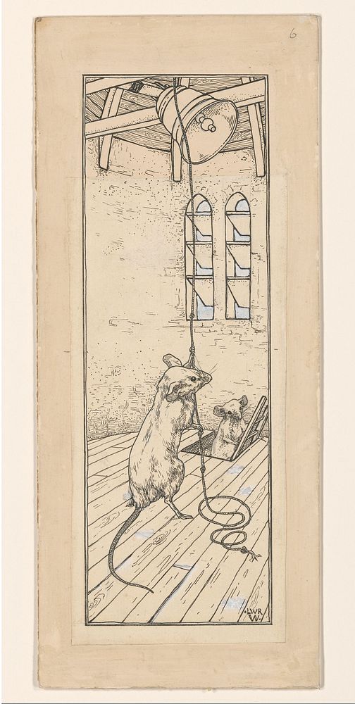 Muis luidt de doodsklok (1894) by Willem Wenckebach