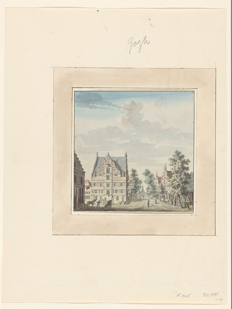 Het raadhuis van Goch (1700 - 1800) by anonymous