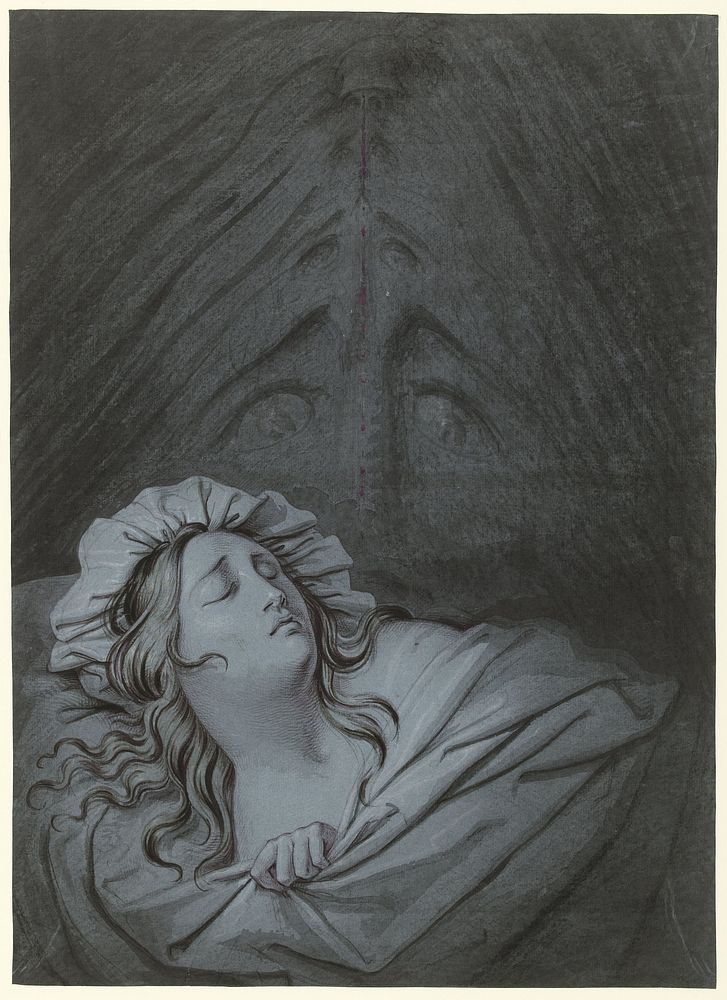 Het visioen van Beatrice Cenci (1780 - 1849) by David Pièrre Giottino Humbert de Superville