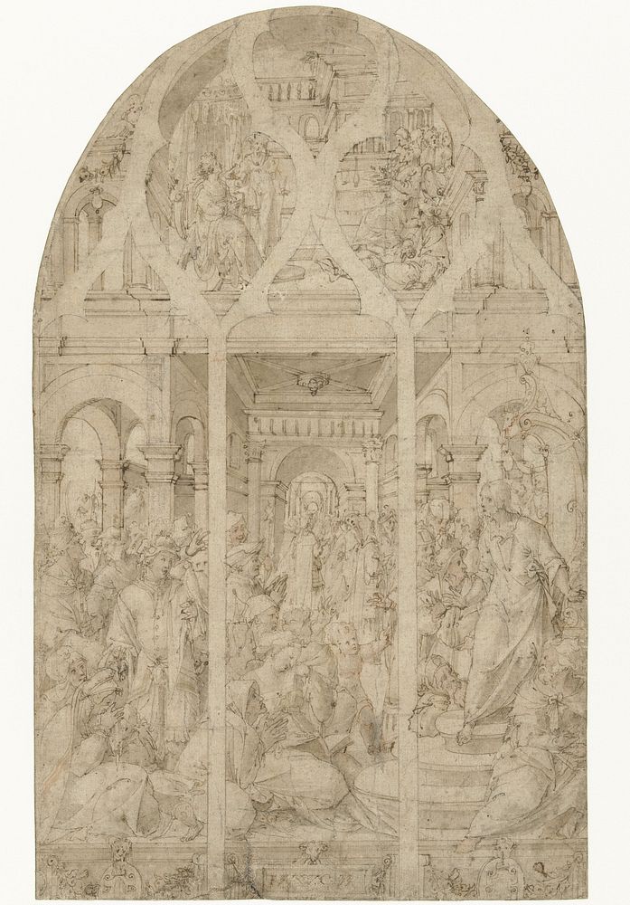 Prediking van Christus (c. 1535) by anonymous