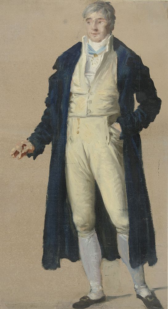 Portret van de Comte de Toqueville, ten voeten uit (1800 - 1900) by anonymous
