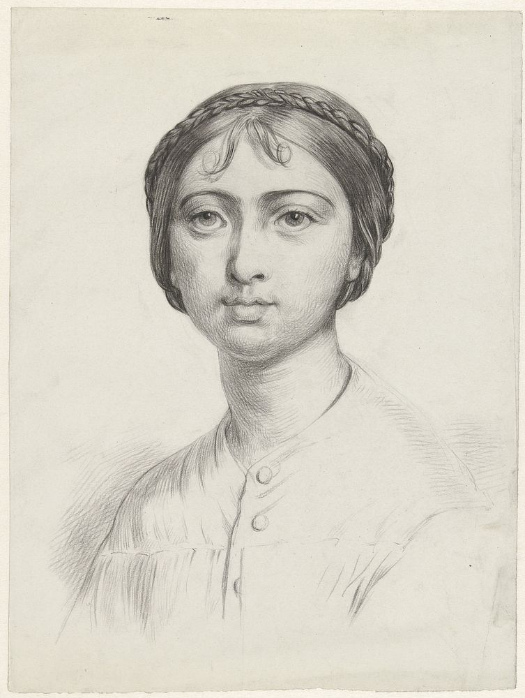 Buste van een jonge vrouw (1867 - 1923) by George Hendrik Breitner and anonymous