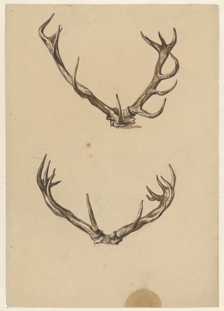 Twee geweien (1821 - 1891) by Guillaume Anne van der Brugghen