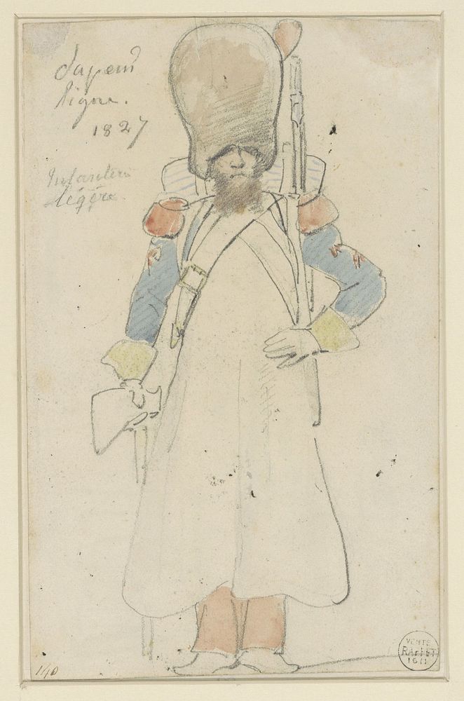 Uniformstudie (1827) by Denis Auguste Marie Raffet