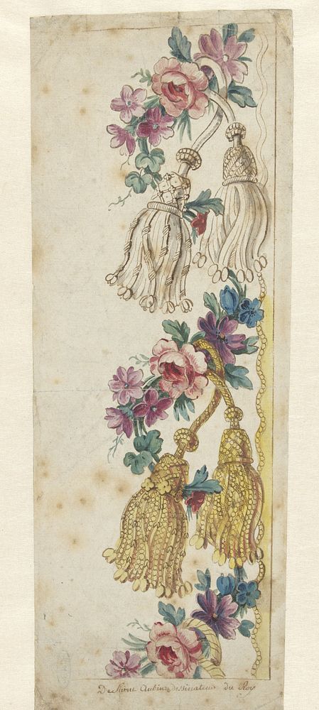 Design for an Embroidered Border (c. 1765 - 1775) by Charles Germain de Saint Aubin
