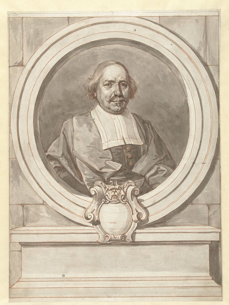 Mansportret (1643 - 1695) by Lambert Visscher