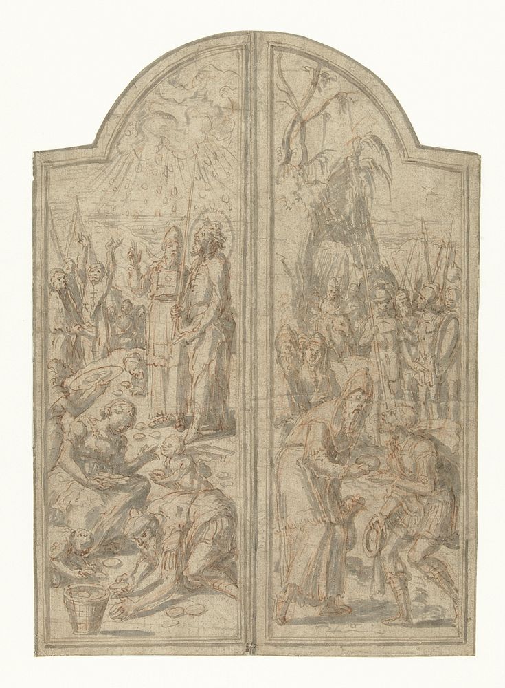 Ontmoeting van Abraham en Melchisedek (1551 - 1561) by Jan Geritsz Deys