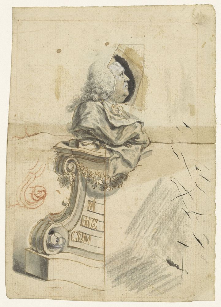 Portret van Gerard van Swieten (c. 1700 - c. 1800) by Augustin Cipps