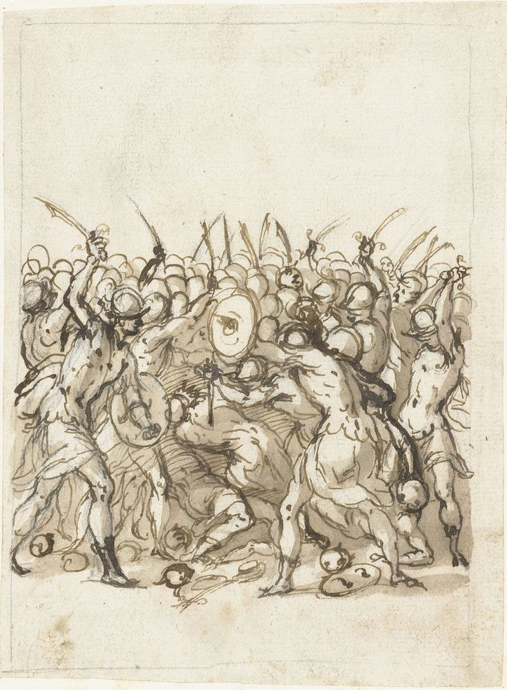 Slag tussen bewapende legers (1538 - 1590) by Bernardino India
