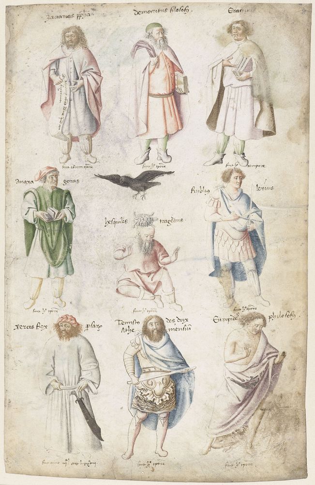 Negen mannen uit de Oudheid (c. 1440) by Barthélémy d Eyck, Meester van de Annunciatie van Aix, Leonardo da Besozzo…