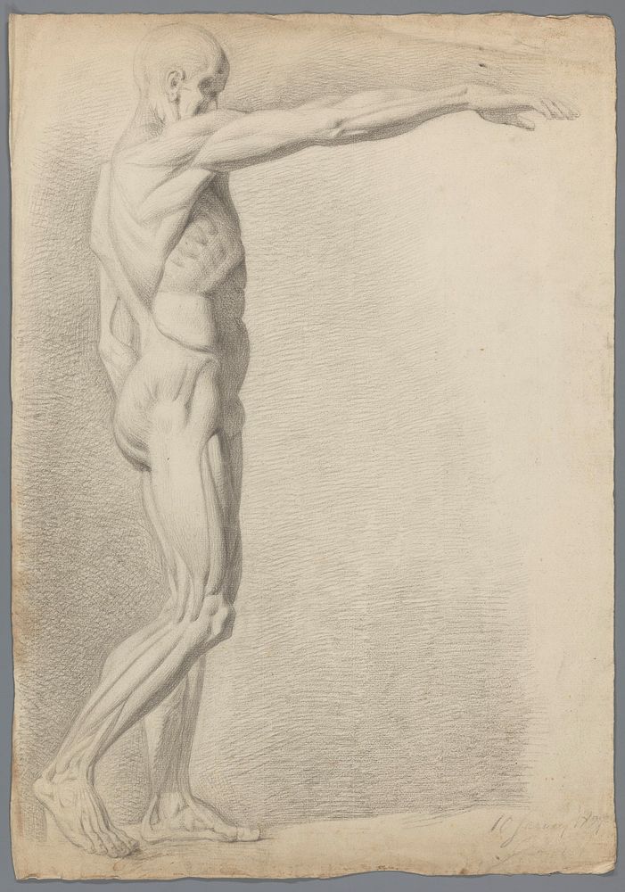 Studie naar een klassieke beeld (1827) by Gerard Allebé