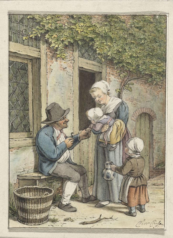 Boerenpraatje (1758 - 1808) by Christina Chalon
