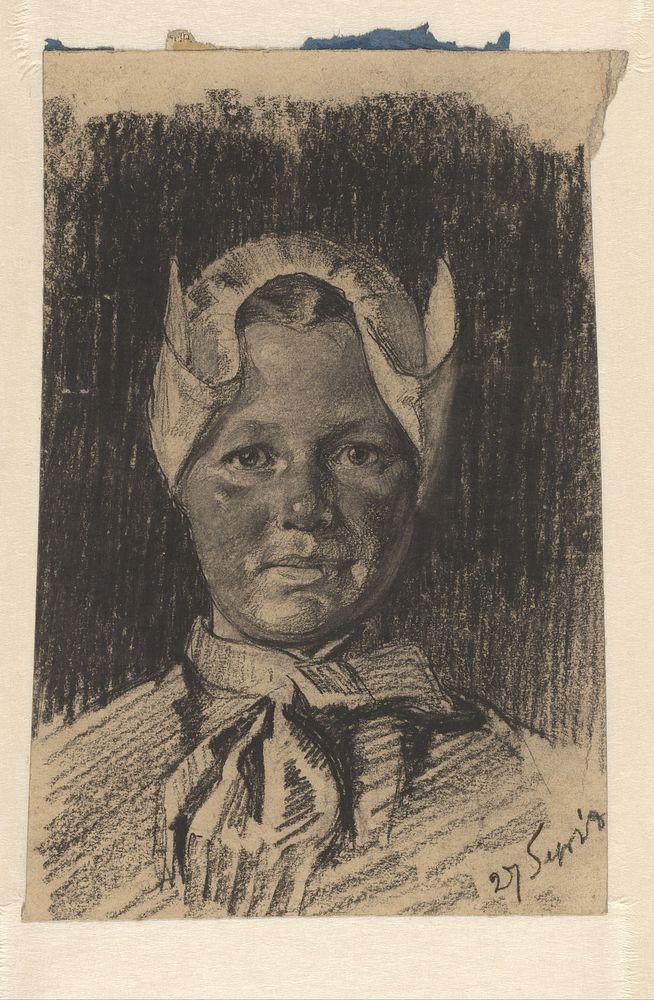 Portret van een boerin (1908) by Willem Witsen