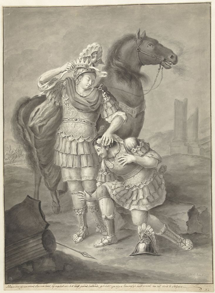 Alexander en Lysimachus (1809) by Joannis Jacobus Bijlaert