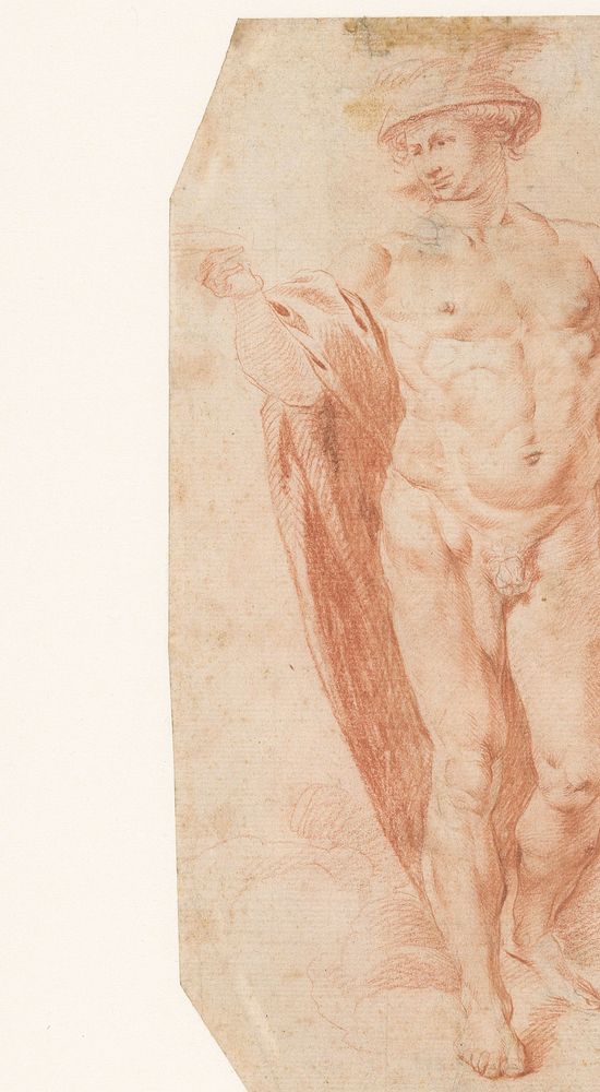 Staande Mercurius (1600 - 1699) by Caesar Boëtius van Everdingen, Peter Paul Rubens, anonymous and Rafaël