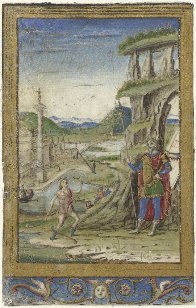 David en Goliath (1490 - 1550) by anonymous