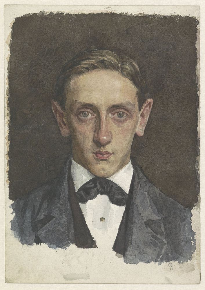 Portret van een jongeman (1874 - 1925) by Jan Veth