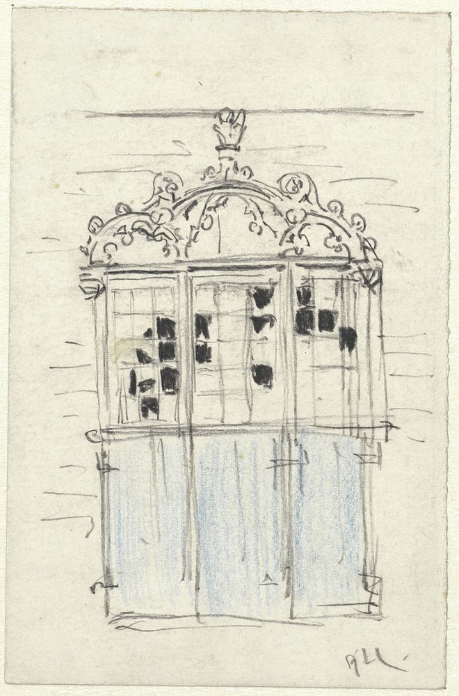 Gotisch venster (1860 - 1921) by Adolf le Comte