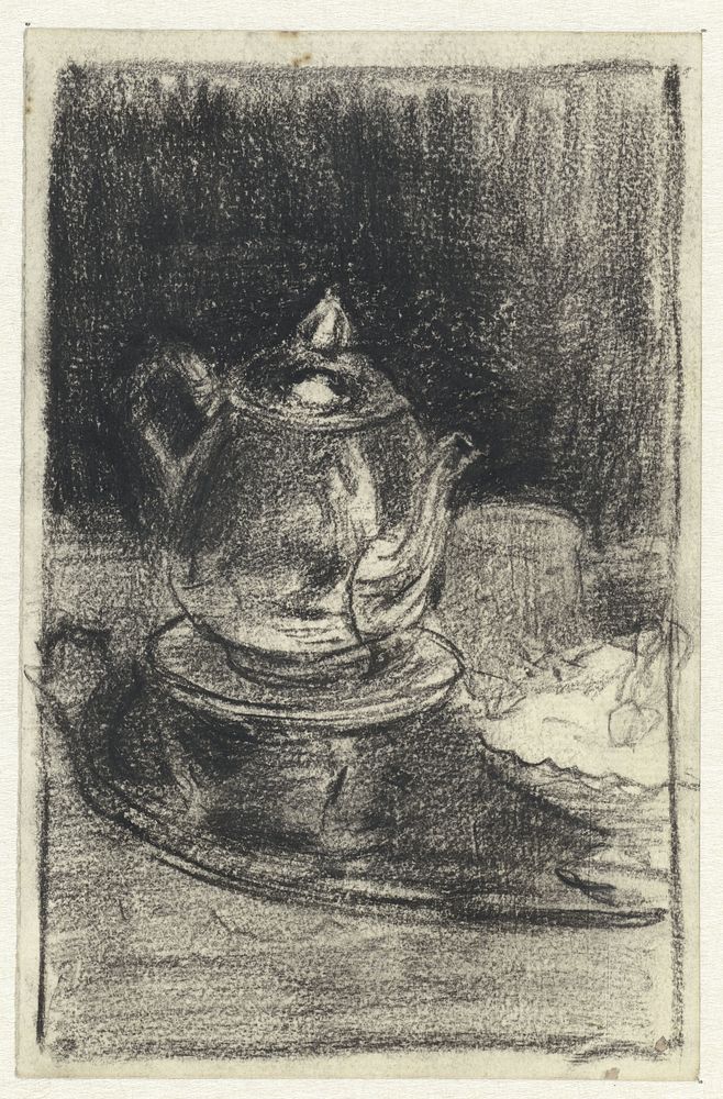 Theepot op een lichtje (1860 - 1921) by Adolf le Comte