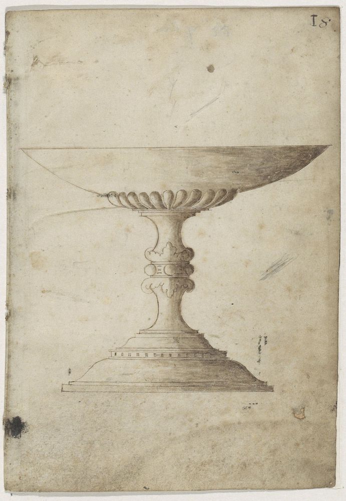 Schaal op voet (c. 1543 - c. 1553) by Jacques Androuet