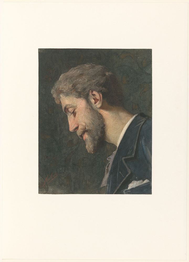Portret van George Hendrik Breitner (1865 - 1923) by Nicolaas van der Waay