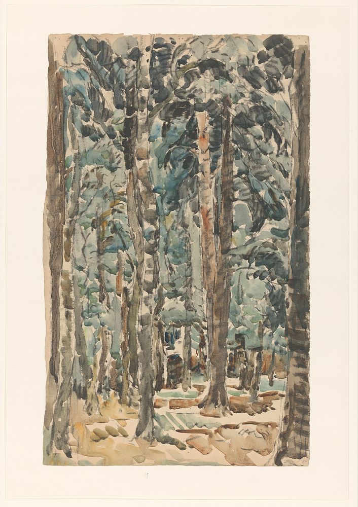 Bosgezicht (1873 - 1932) by Wilhelmus Johannes Steenhoff