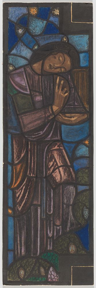 Ontwerp voor raam in het Nederlands Paviljoen op de tentoonstelling Arts Décoratifs te Parijs, 1925 (1925) by Richard…