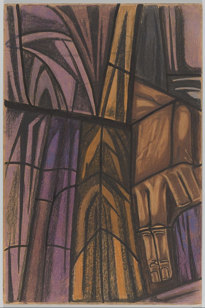 Ontwerp voor raam in het Zuidertransept van de Dom te Utrecht (c. 1878 - c. 1938) by Richard Nicolaüs Roland Holst