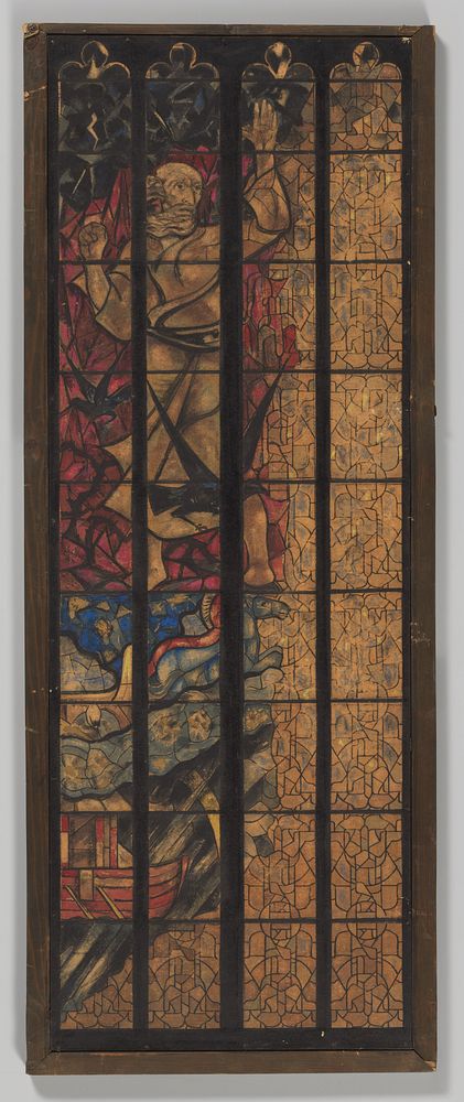 Ontwerp voor een raam in het Noordertransept in de Dom te Utrecht (c. 1878 - c. 1938) by Richard Nicolaüs Roland Holst