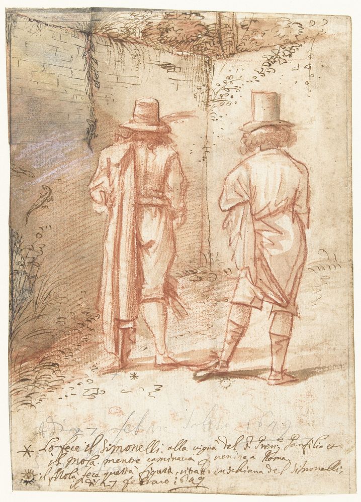 Portraits of Pier Francesco Mola and Niccolò Simonelli (1649) by Pier Francesco Mola and Niccolo Simonelli