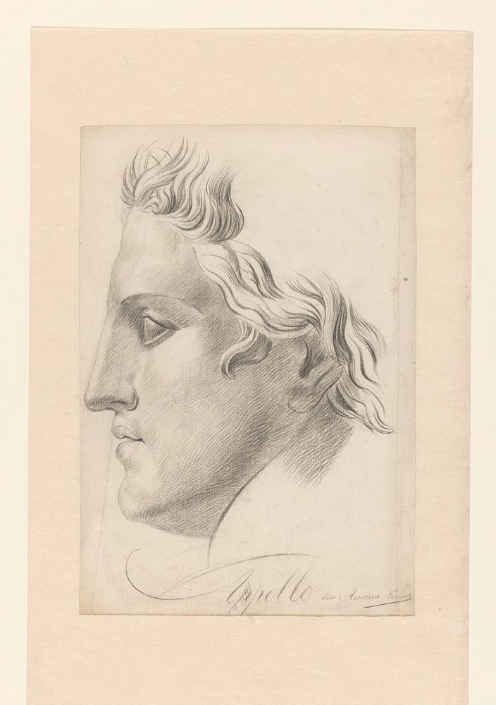Academiestudie: Apollo (1856 - 1899) by Arnoldus Dirk Felix Tavenraat