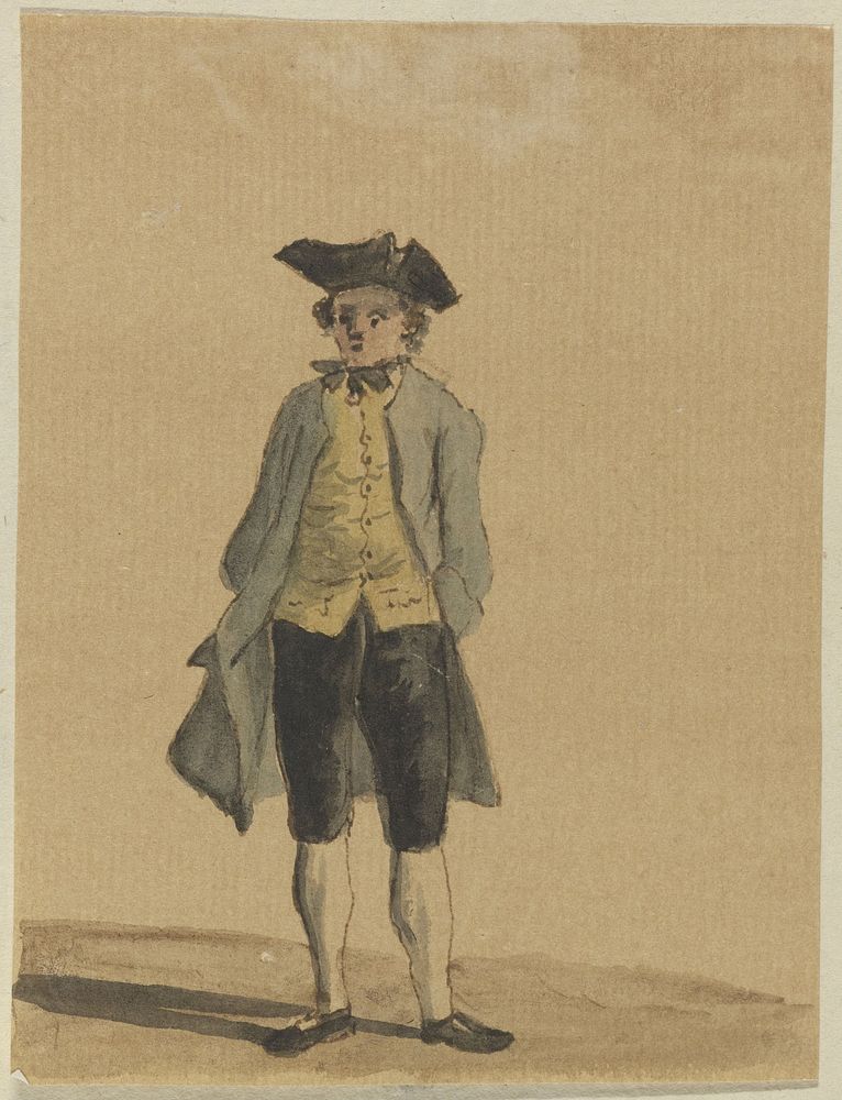 Staande man met steek (c. 1700 - c. 1799) by anonymous