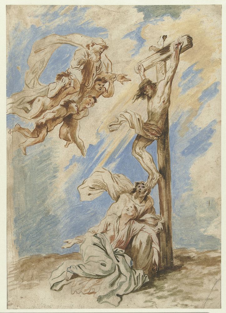 Christ on the Cross (c. 1650 - c. 1659) by Giovanni Benedetto Castiglione
