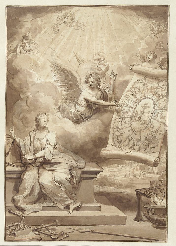 Frontispiece Design for the New Testament (c. 1700) by Philip Tidemann