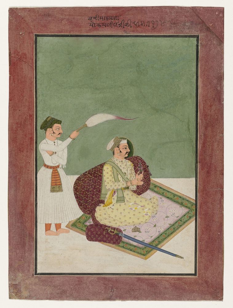 Portret van Maharadja Mokam Singh (c. 1731 - c. 1732) by anonymous