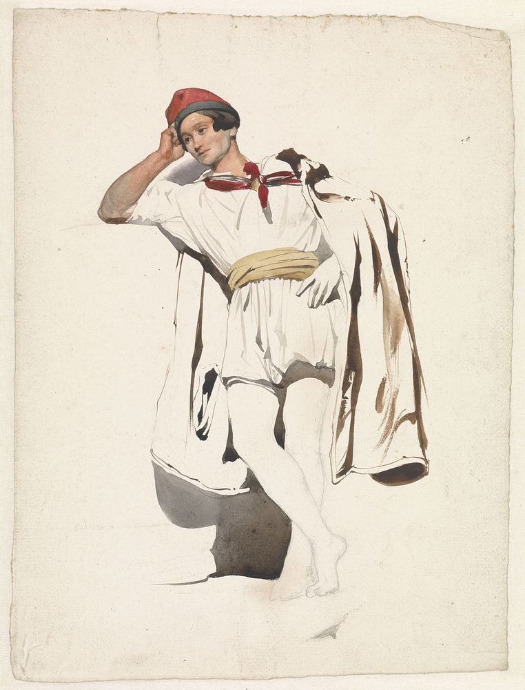 Staande jongeman (1825 - 1873) by Pierre Louis Dubourcq