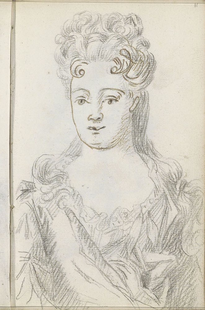 Portret van een vrouw (1710 - 1772) by Petrus Johannes van Reysschoot